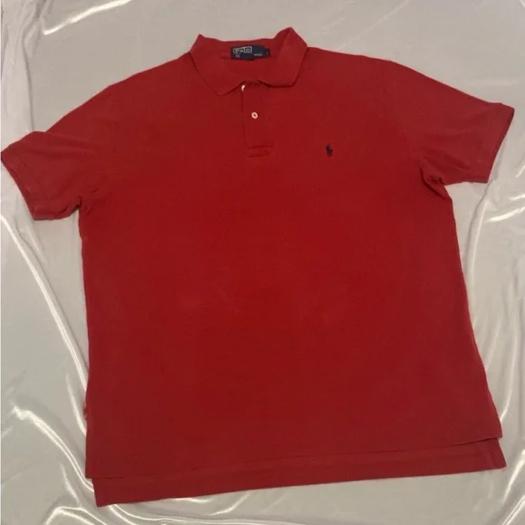 Ralph Lauren Red Polo Shirt Classic Piqué Knit - Picture 4 of 4